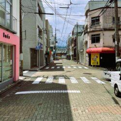 福知山駅正面通り商店街風景